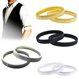 Unisex Punk Solid Elastic Bracelet Metal Sleeve Hoop Springs Steel Wire Armband
