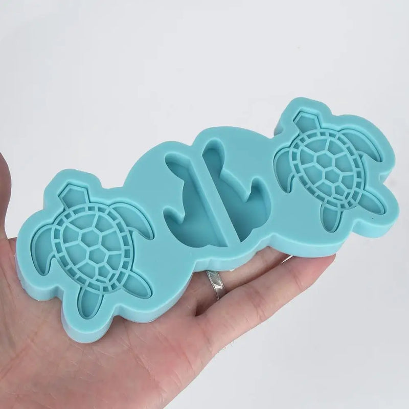 Silicone Turtle Straw Topper Mold for Decoration