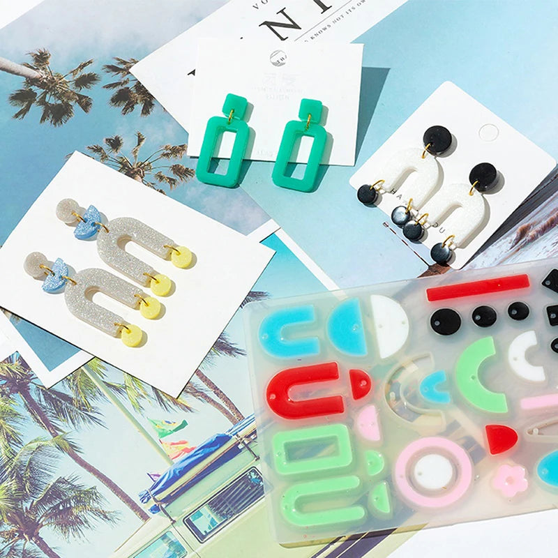 Silicone Earring Resin Mold for Women DIY Pendant Jewelry Making