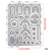 Silicone Earring Resin Mold for Women DIY Pendant Jewelry Making