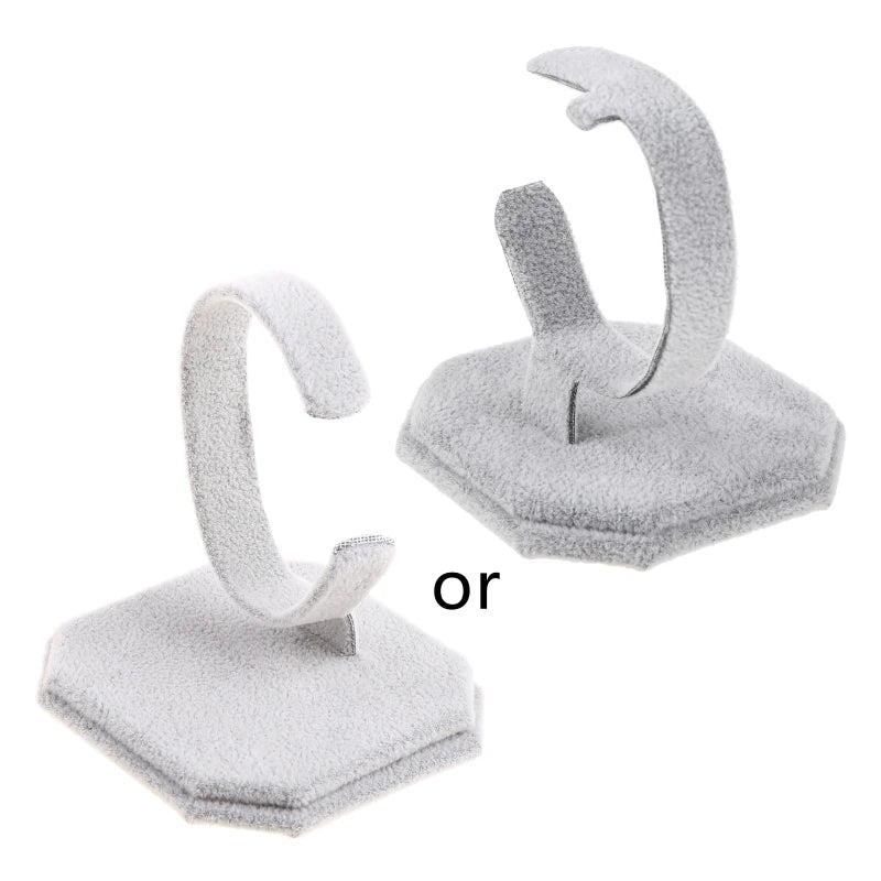 Velvet C Type Bracelet Bangle Watch Display Stand Holder