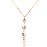 PC Rhinestone Body Back Necklaces for Women