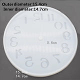 DIY Transparent Clock Silicone Mold for Jewelry Making UV Epoxy Resin Craft