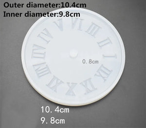 DIY Transparent Clock Silicone Mold for Jewelry Making UV Epoxy Resin Craft