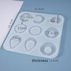 Earrings Pendants Silicone Mold for DIY Jewelry Making