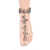 Crystal Anklet Boho Foot Chain Female Beach Leg Jewelry