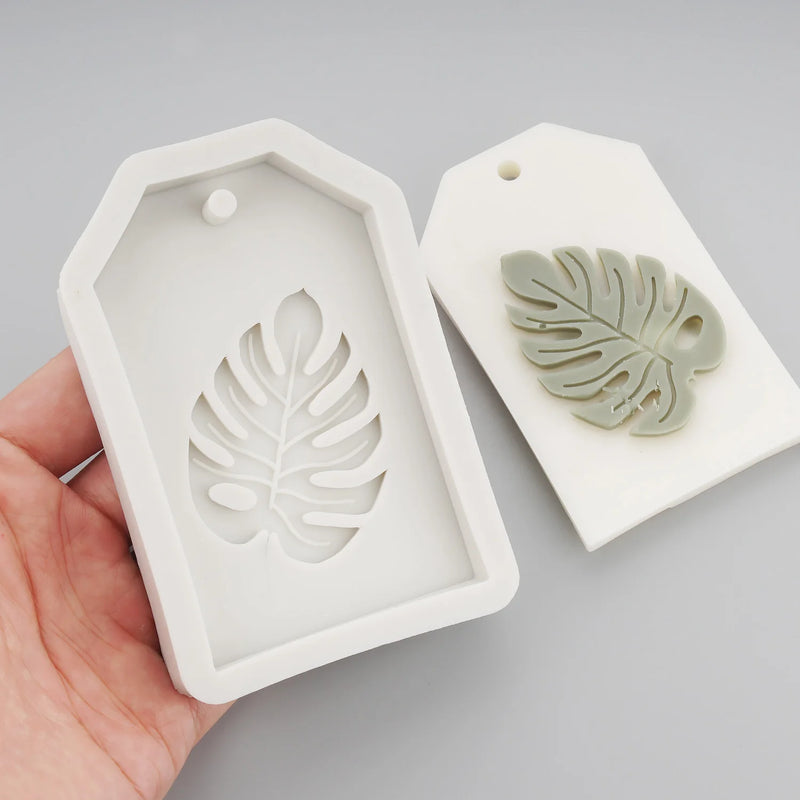 Silicone 2D Leaf Car Aroma Mold for Candle Craft