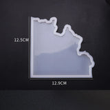 Translucent Waves Cup Mat Silicone Mold DIY Tool Moulds Epoxy Resin