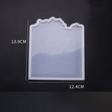 Translucent Waves Cup Mat Silicone Mold DIY Tool Moulds Epoxy Resin