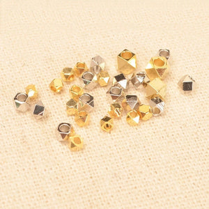 Rhodium Metal Brass Irregular Spacer Beads DIY Jewelry Making
