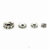 Metal Spacer Beads Flat Round DIY Jewelry Making