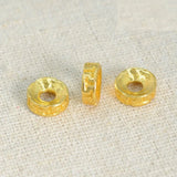 Metal Spacer Beads Flat Round DIY Jewelry Making