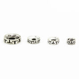 Metal Spacer Beads Flat Round DIY Jewelry Making