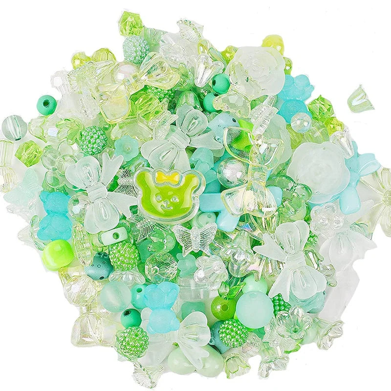 Purple Pastel Acrylic Beads Assorted Plastic Beads