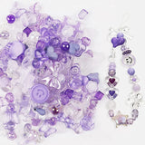 Purple Pastel Acrylic Beads Assorted Plastic Beads