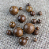 1 Pack Natural Wood Beads 6-20mm Rosewood/Sandalwood/Agalwood DIY Jewelry Making