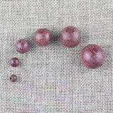 Natural Purpleheart Wooden Beads 6-20mm Round Spacer DIY Jewelry Making