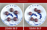 Natural Purpleheart Wooden Beads 6-20mm Round Spacer DIY Jewelry Making