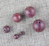 Natural Purpleheart Wooden Beads 6-20mm Round Spacer DIY Jewelry Making