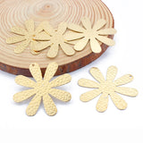 Raw Brass Hammered Flower Charms Sun Flower Pendant DIY Earrings Jewelry Making