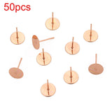 Surgical Steel Earring Posts w/ Flat Pad Base for DIY Jewelry Making