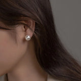 925 Sterling Silver Pearl Stud Earrings Gift for Her