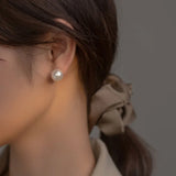 925 Sterling Silver Pearl Stud Earrings Gift for Her