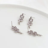 18K Copper Clad S925 Silver Ear Needle w/ Bead Holder DIY Jewelry