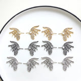 1 Pair 19 * 25mm Zircon Angel Wings Baroque Pearl Pin Accessories