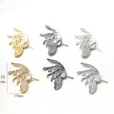 1 Pair 19 * 25mm Zircon Angel Wings Baroque Pearl Pin Accessories