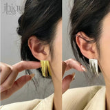 925 Sterling Silver Tassels Drop Earrings Women Fine Jewelry