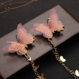 Ancient Ribbon Butterfly Hair Clip Headdress Hair Pin Charm KYY8551