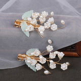 Bell Orchid-Like Hair Clips Chinese Hanfu Headdress Flowers H9
