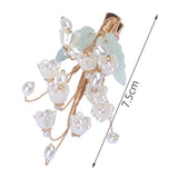 Bell Orchid-Like Hair Clips Chinese Hanfu Headdress Flowers H9
