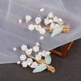 Bell Orchid-Like Hair Clips Chinese Hanfu Headdress Flowers H9