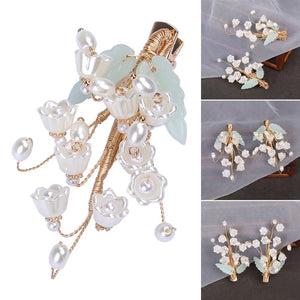 Bell Orchid-Like Hair Clips Chinese Hanfu Headdress Flowers H9