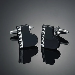 Piano Cufflinks Copper Cuff Links French Shirt Button Men's Jewelry Accessory