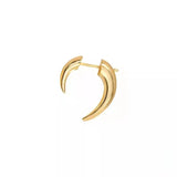 Boho Horn Croissant Stud Earrings Moon Punk Earrings for Women
