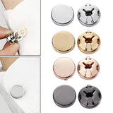Brass Round Button Covers Cuff Links for Wedding Formal Shirt