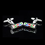 Agate Cufflinks French Shirt Button Cuff Links