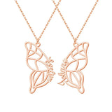 Butterfly Necklaces For Women Stainless Steel Personalized Name Necklace