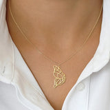Butterfly Necklaces For Women Stainless Steel Personalized Name Necklace
