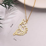 Butterfly Necklaces For Women Stainless Steel Personalized Name Necklace