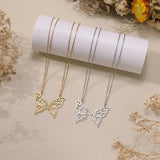 Butterfly Necklaces For Women Stainless Steel Personalized Name Necklace