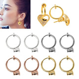 Clip On Hoop Earring Converters No-pierced Turn Any Stud Into A Clip-On