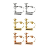 Clip on Earring Converters No-pierced Ears Turn Any Studs Into A Clip-On