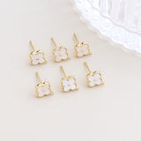 Copper Coated Fritillaria Earrings DIY Jewelry Accessories
