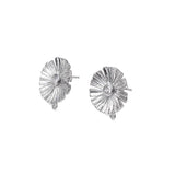 Copper Plated 14K Daisy Zircon Earrings DIY Jewelry Accessory