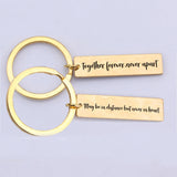 Together Forever Couple Keychain Engraved