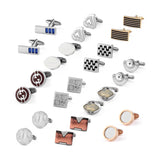 Metal Minimalist Cufflinks-Man Shirt Pisa Ties-Souvenir For Wedding Guest